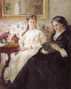 Berthe Morisot Artist-s monther and his sister France oil painting artist